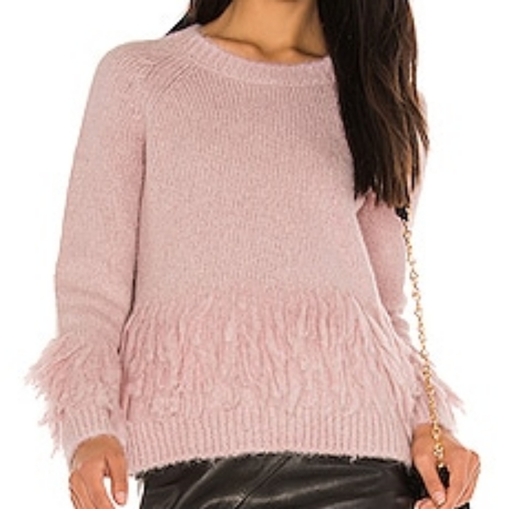NWT Cinq a Sept Izabella Sweater in Pink sz S